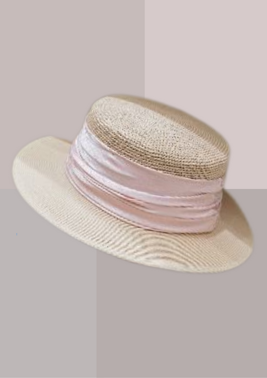 Chapeau de Paille Femme Chic Rose | Cap-Chapeau
