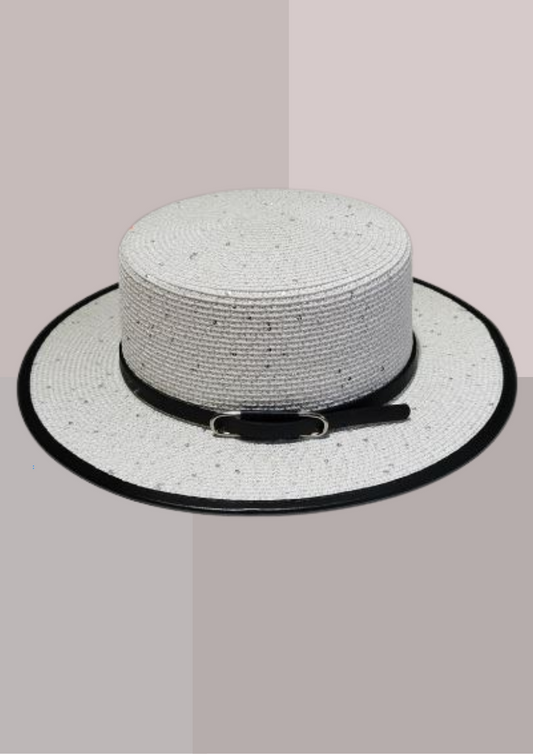 Chapeau de Paille Femme Chic avec Strass | Cap-Chapeau