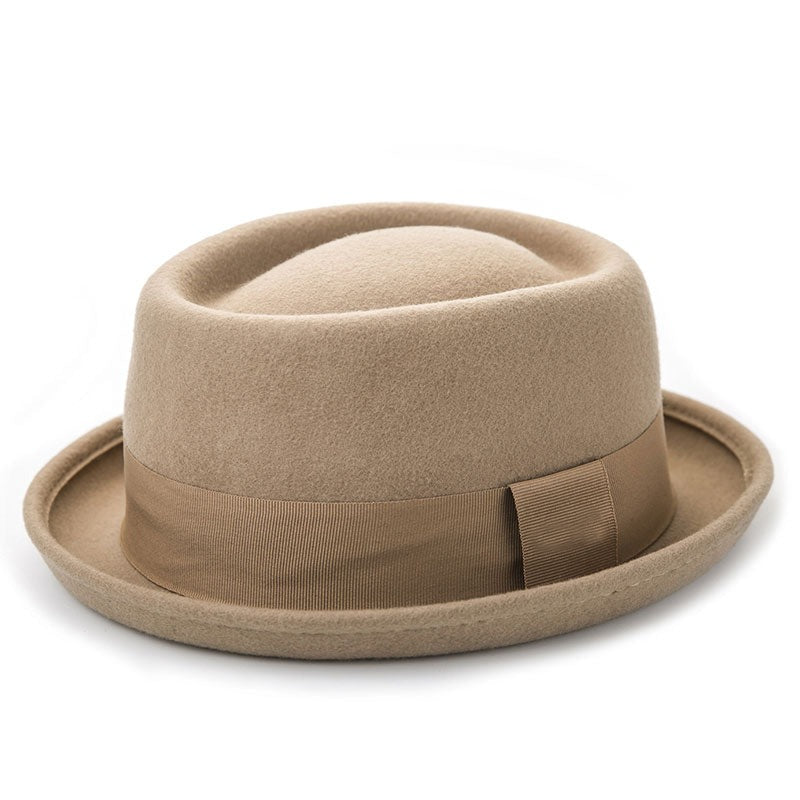 PORKPIE FEUTRE CAMEL