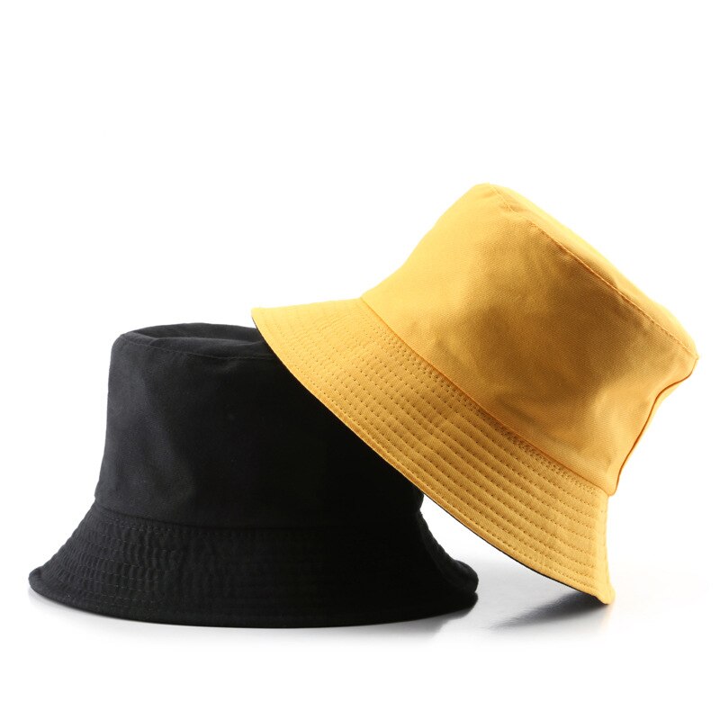 Bob Reversible Homme Noir et Jaune | Cap-Chapeau
