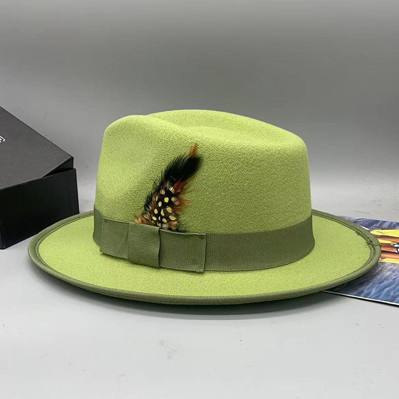 Chapeau Fedora Homme Vert | Cap-Chapeau