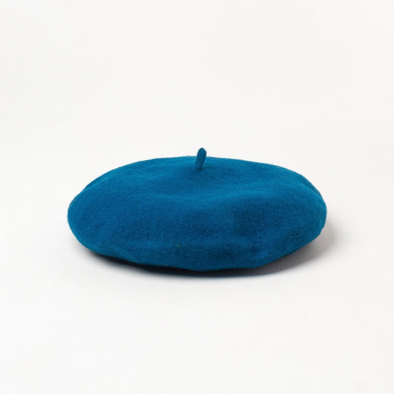 Chapeau Beret Bleu Paon | Cap-Chapeau