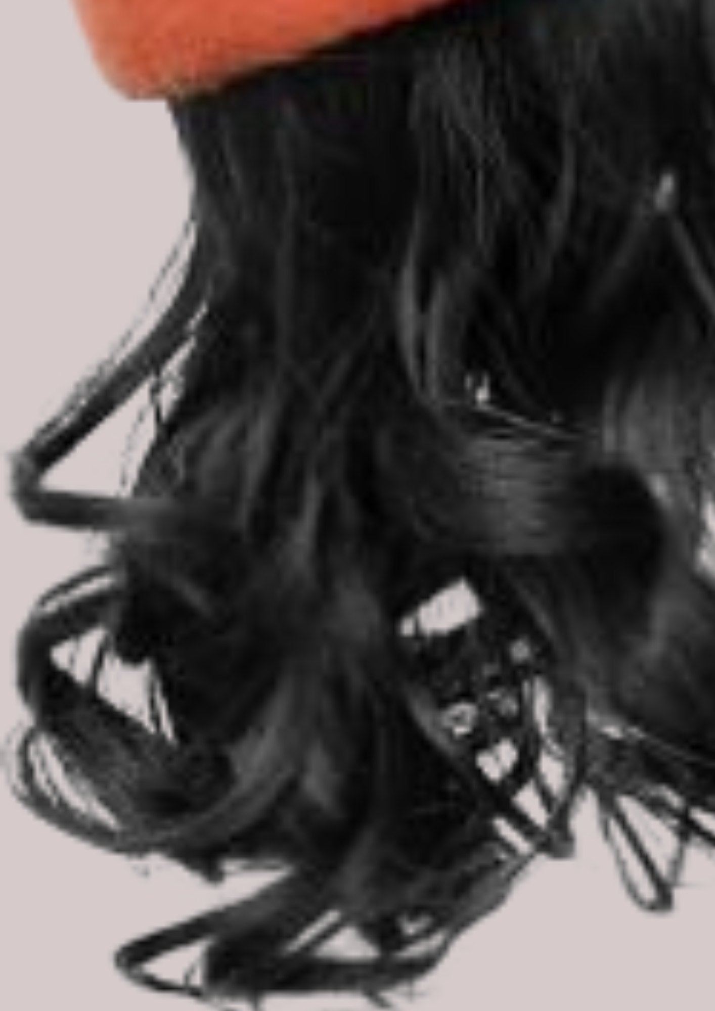 BONNET EN LAINE AVEC CHEVEUX - RAPHAELINA