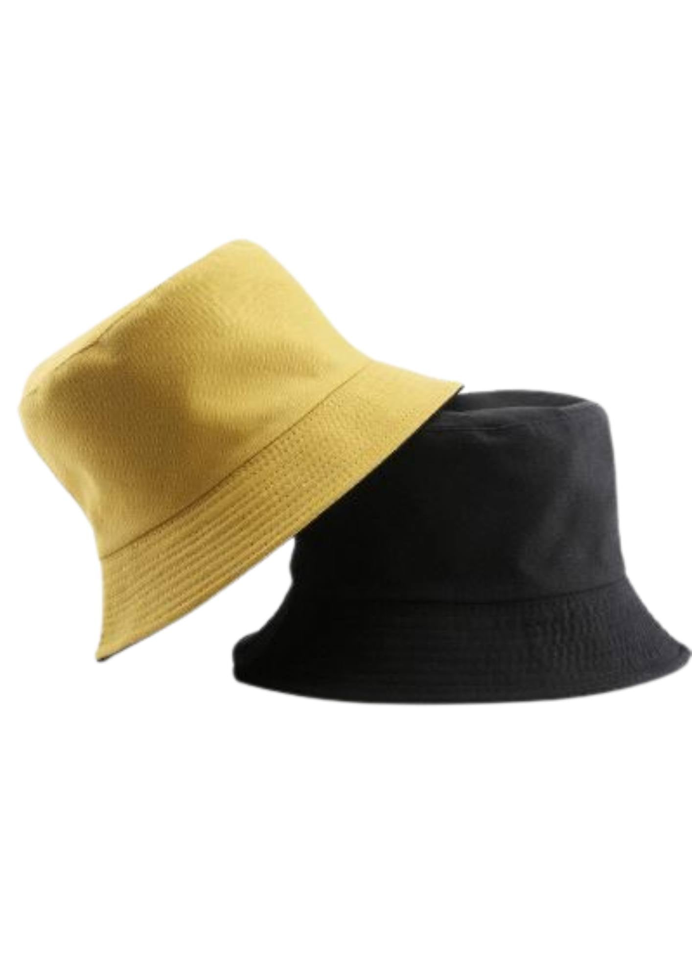 Bob Réversible Femme Jaune et Noir | Cap-Chapeau