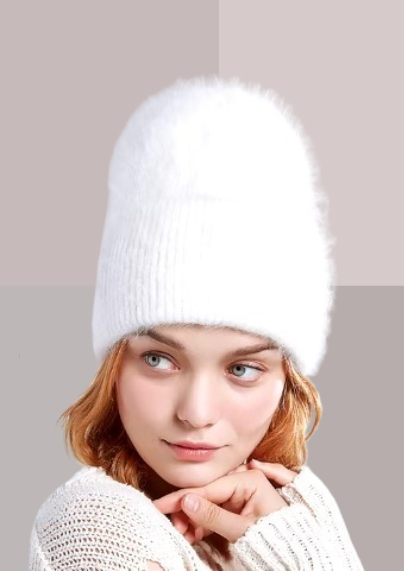 Bonnet Ski Fantaisie blanc | Cap-Chapeau