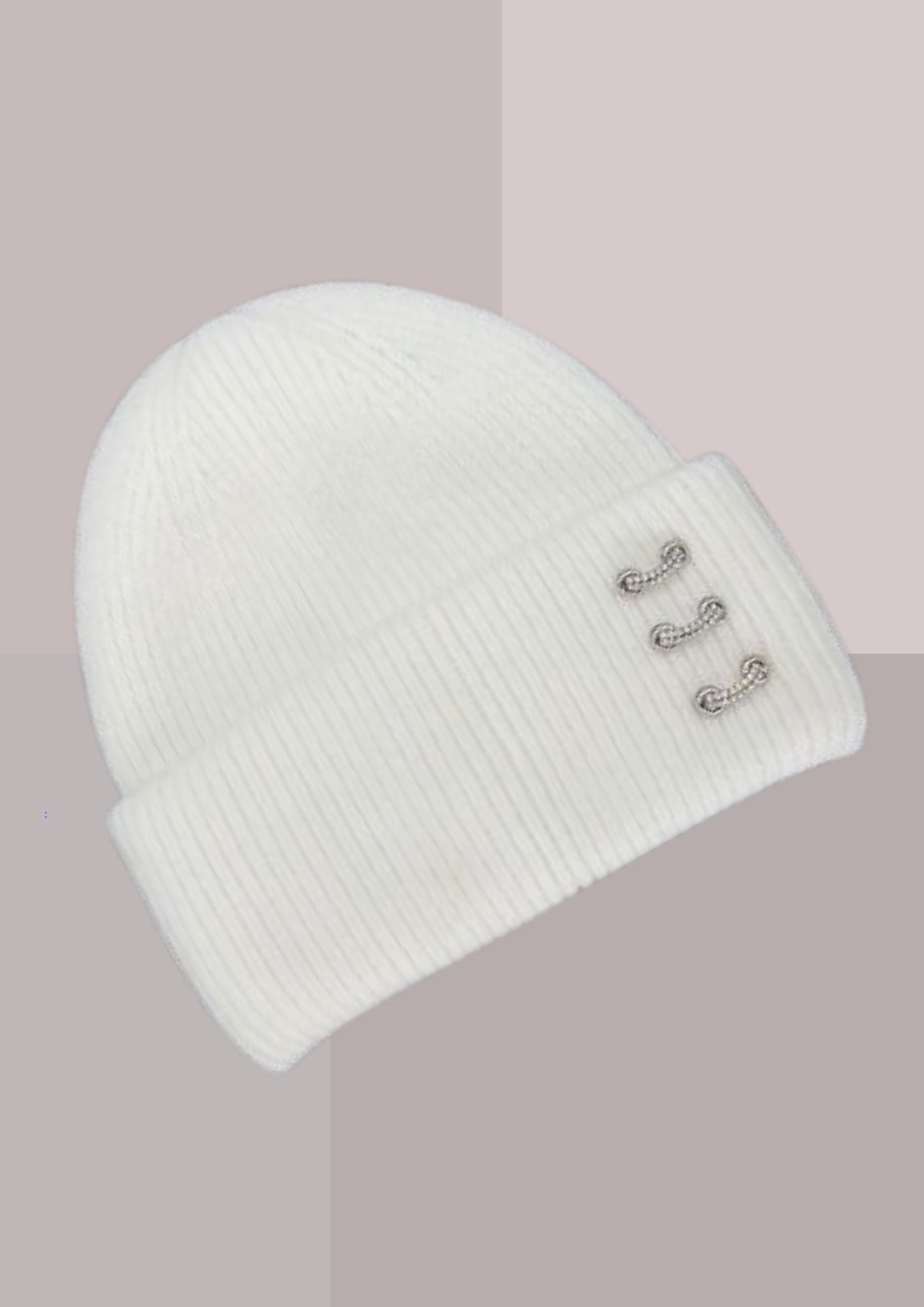 Bonnet blanc femme cachemire | Cap-Chapeau