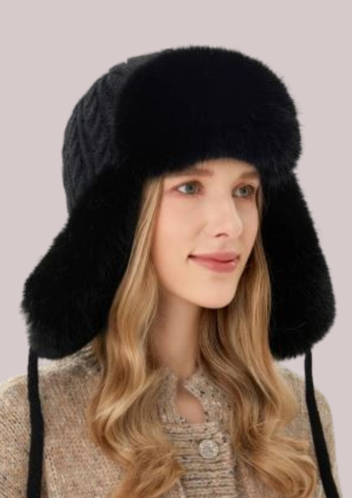 Bonnet chapeau hiver femme noir | Cap-Chapeau
