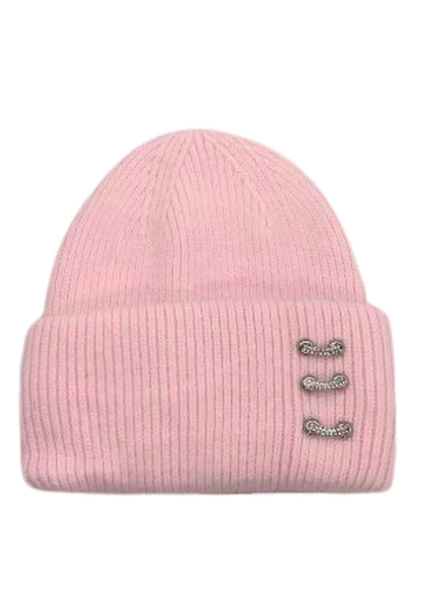 Bonnet rose femme cachemire | Cap-Chapeau