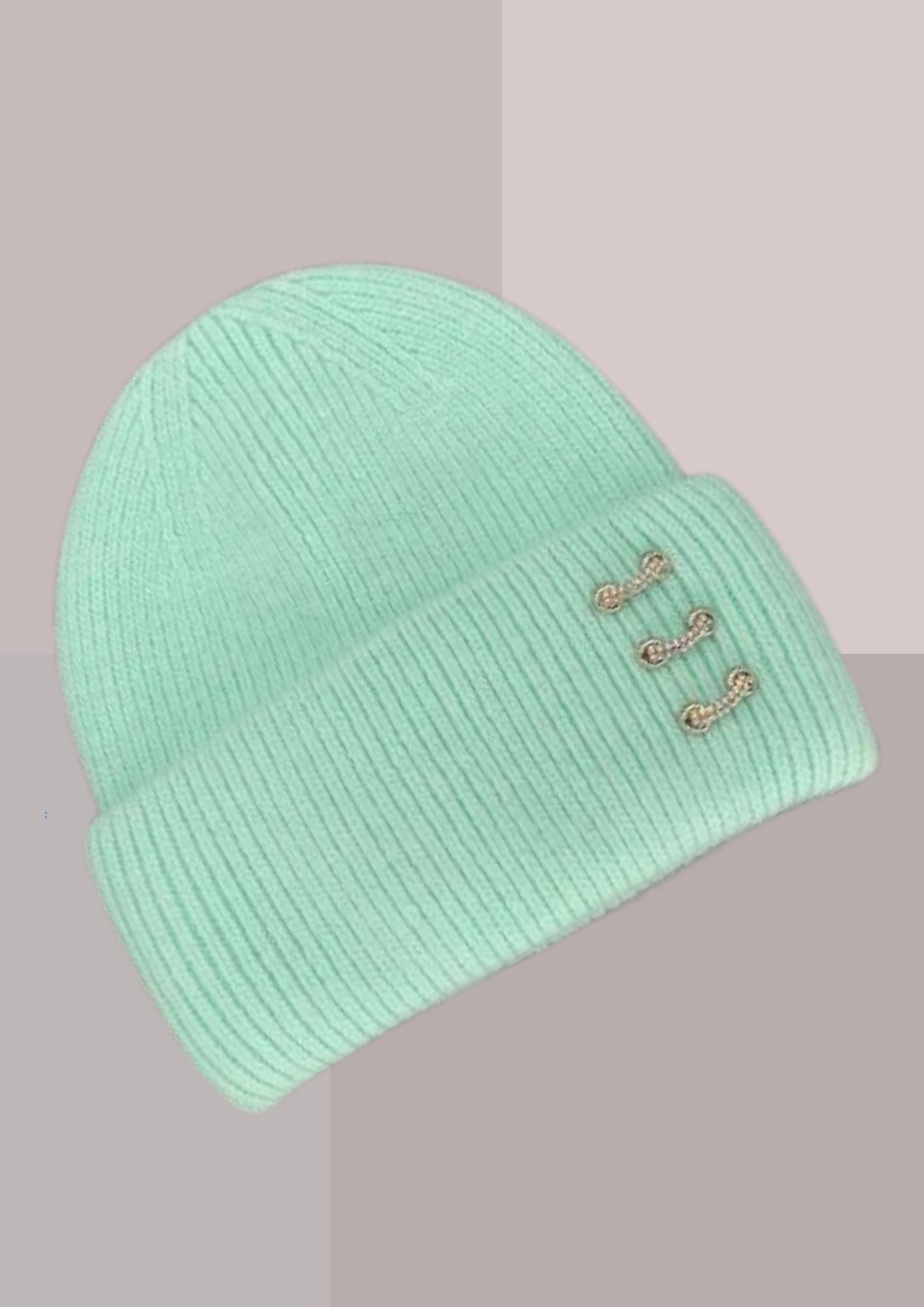 Bonnet strass chaud cachemire | Cap-Chapeau