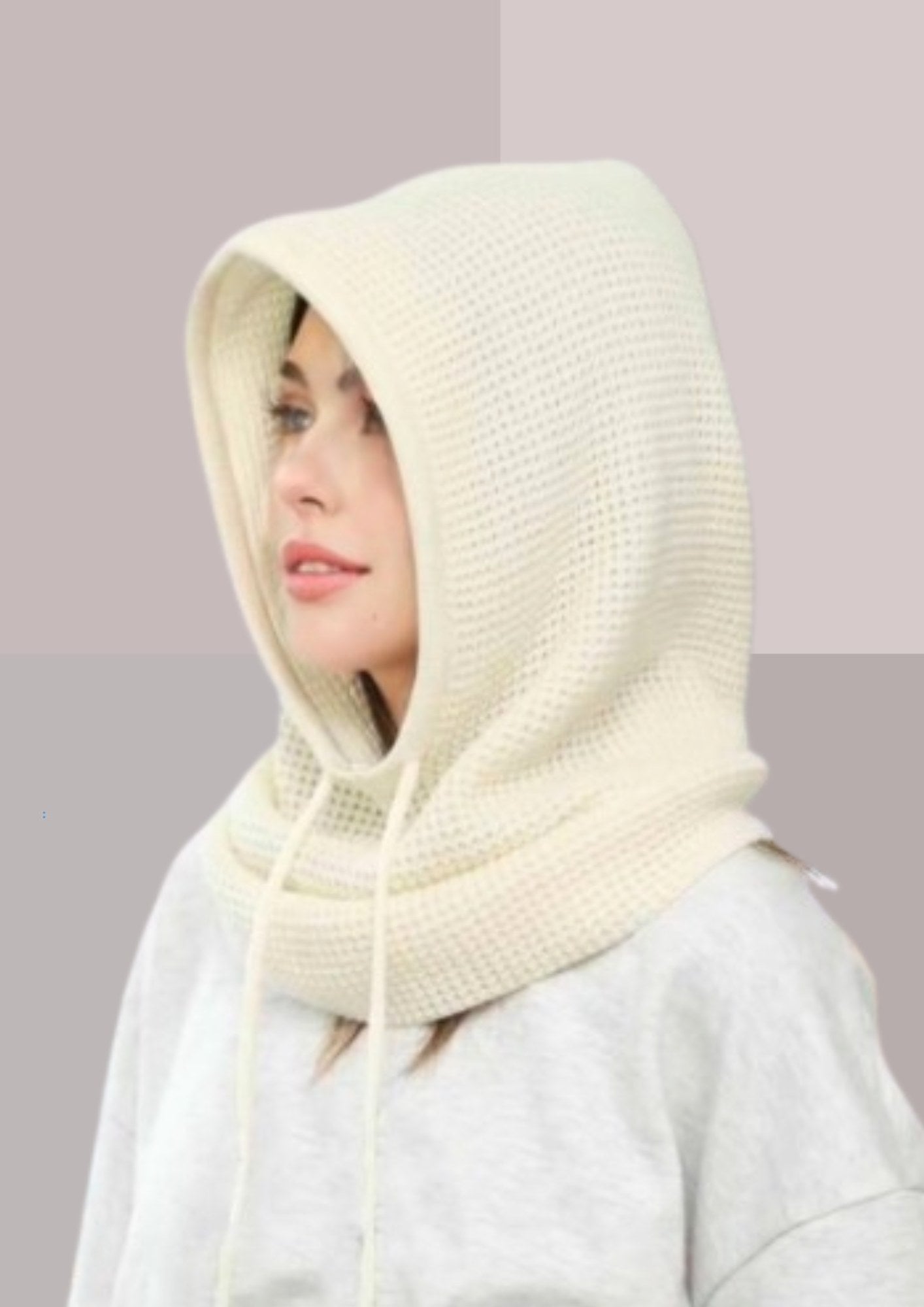 Capuche amovible seule blanc cagoule | Cap-Chapeau