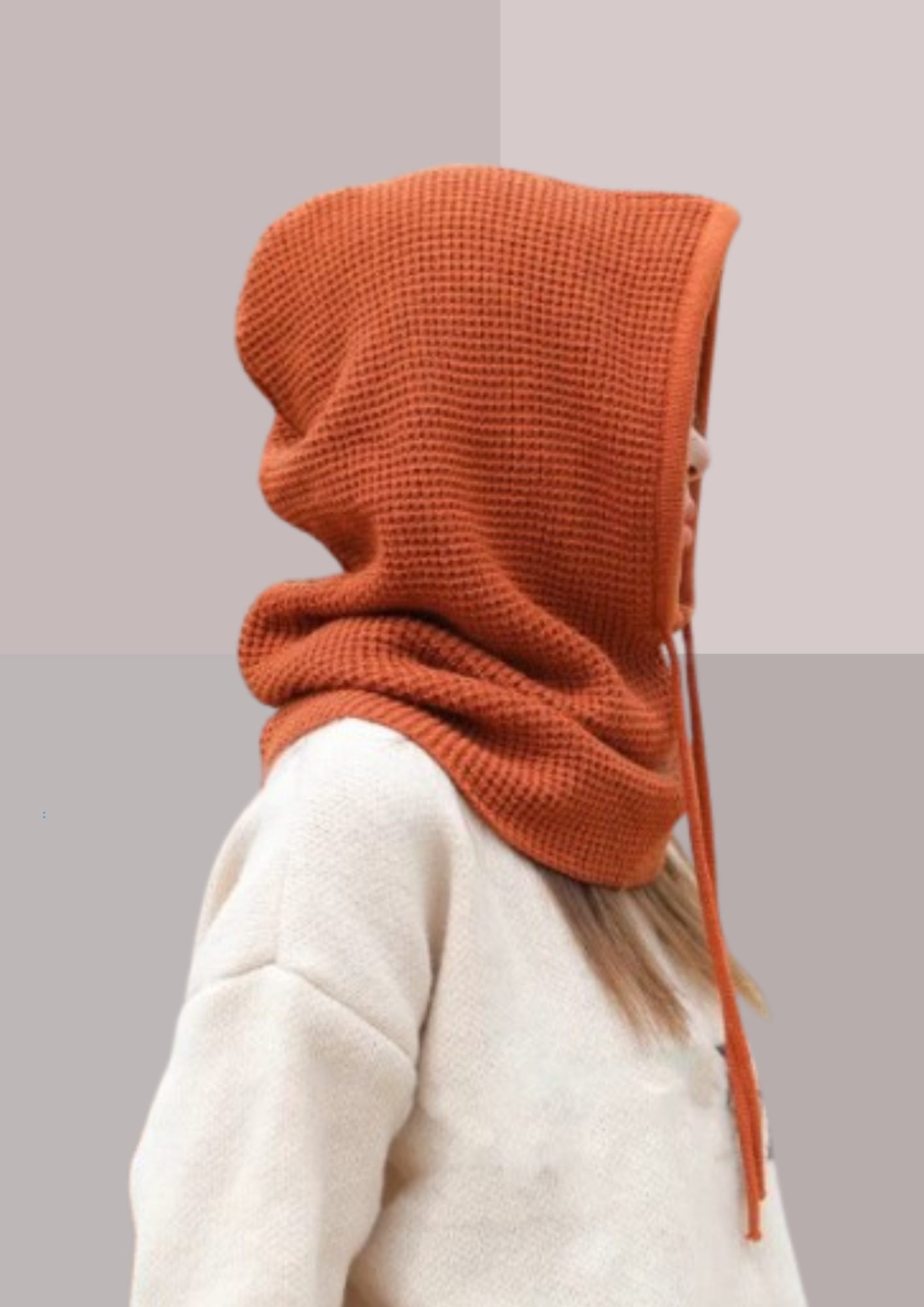 Capuche amovible seule - cagoule capuche - brun orange | Cap-Chapeau