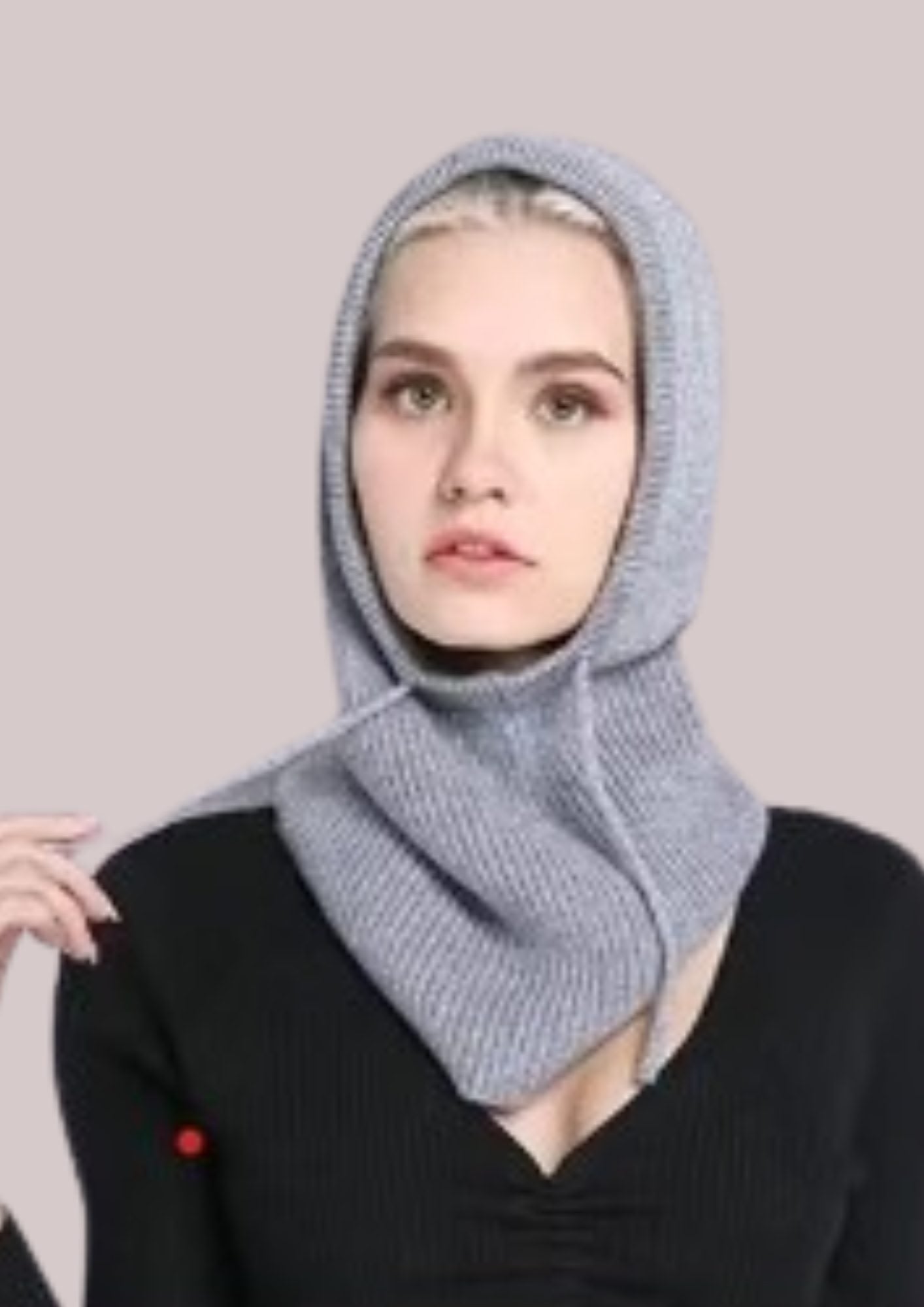 Capuche amovible seule gris clair | Cap-Chapeau