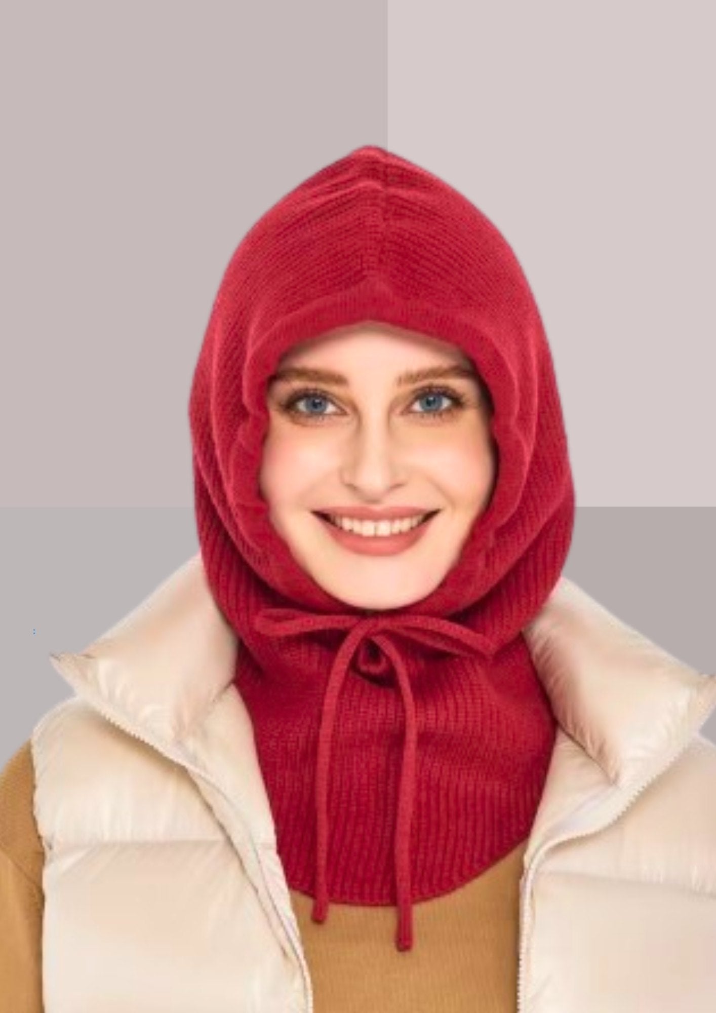 Capuche seule cagoule amovible rouge | Cap-Chapeau