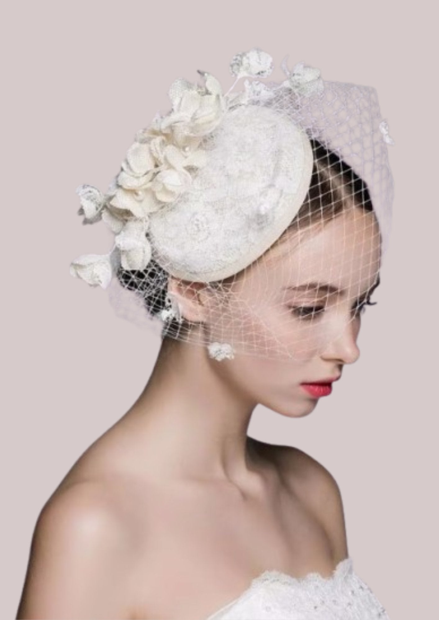 Chapeau bibi pour mariage romantique  | Cap-Chapeau