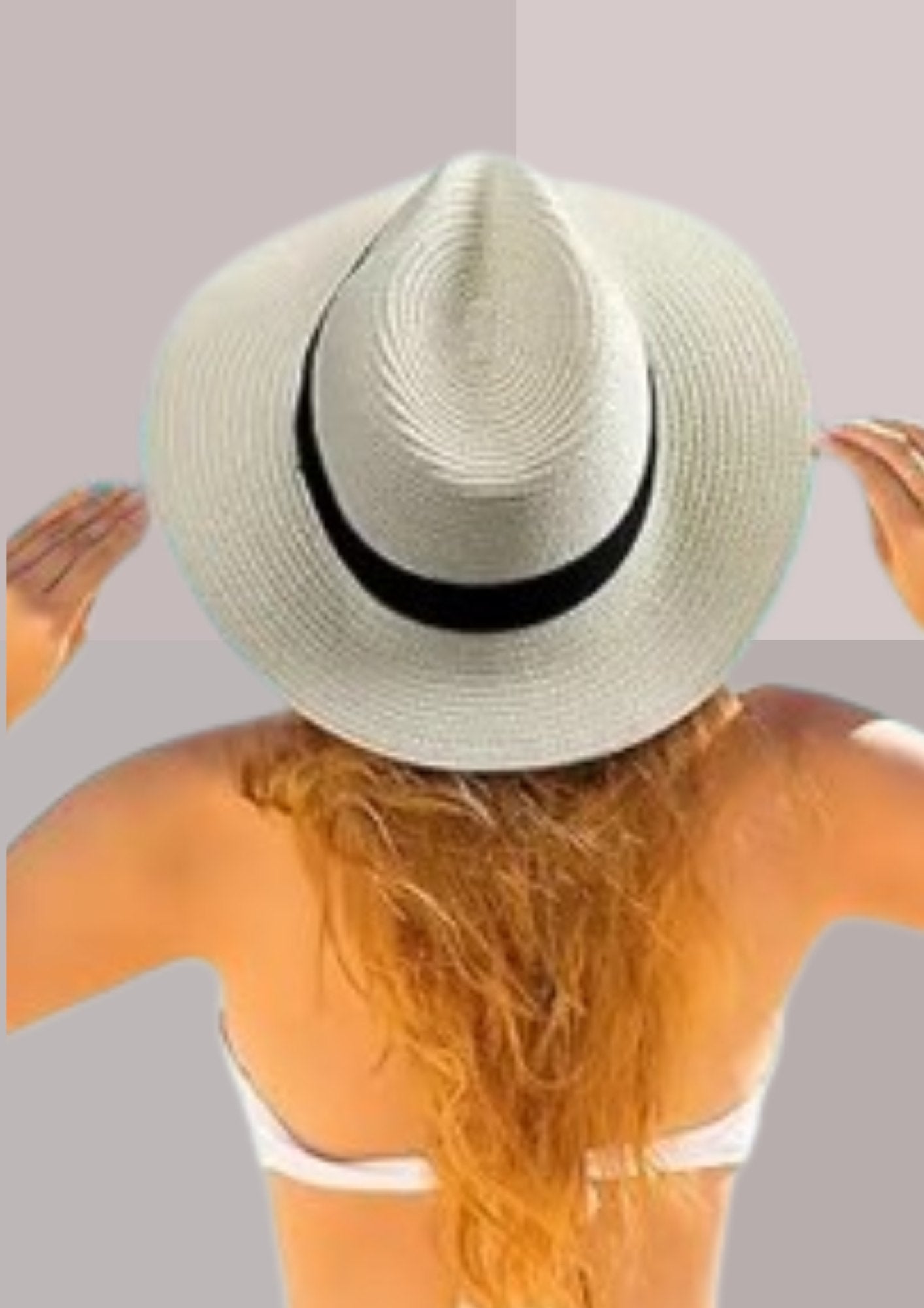 Chapeau de paille pour homme ou femme blanc - Panama | Cap-Chapeau