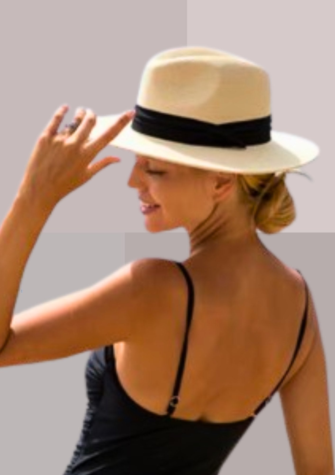 Chapeau en paille pour homme ou femme - crème | Cap-Chapeau
