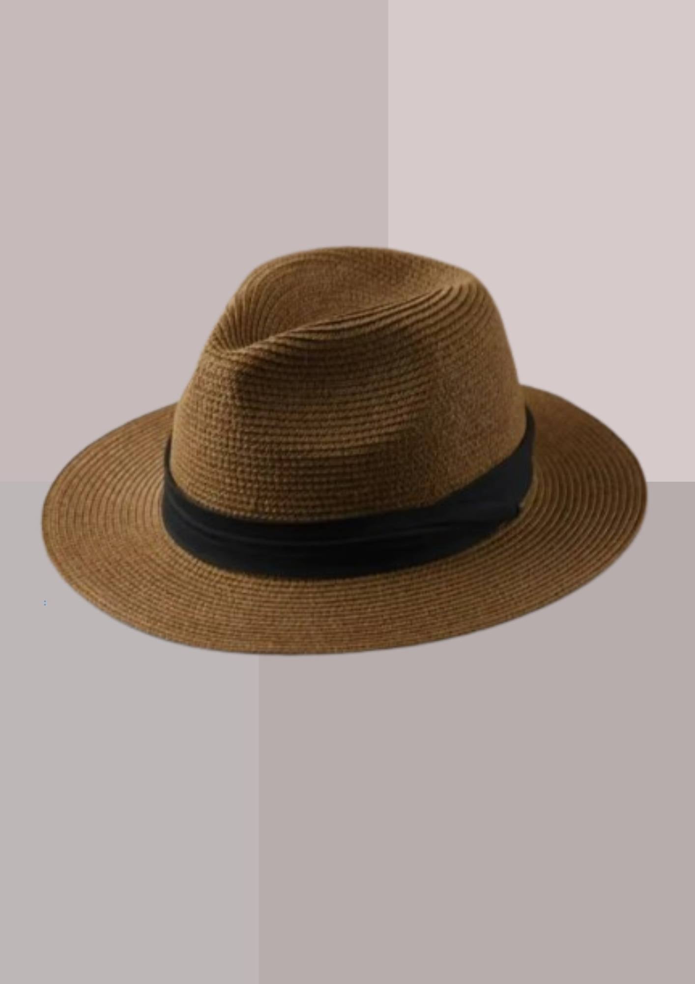 Chapeau de paille pour homme marron | Cap-Chapeau