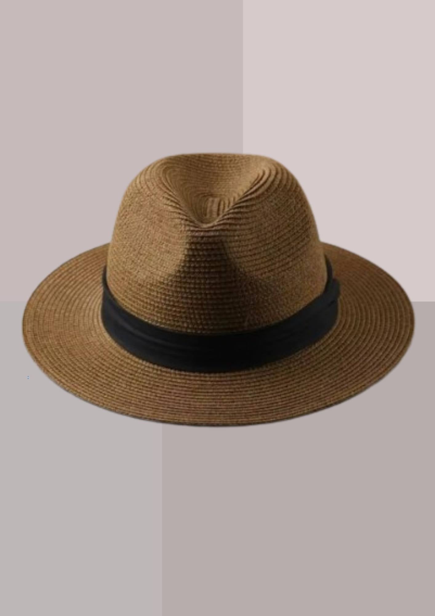 Chapeau de paille panama pour homme marron | Cap-Chapeau