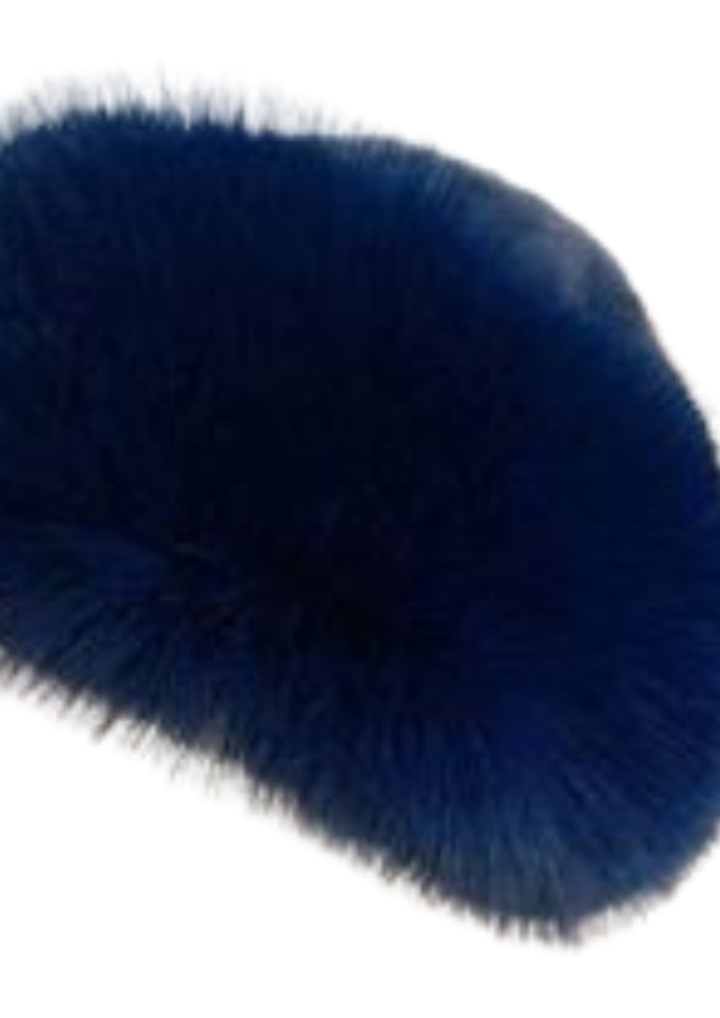 Toque en Fourrure Bleu Femme | Cap-Chapeau
