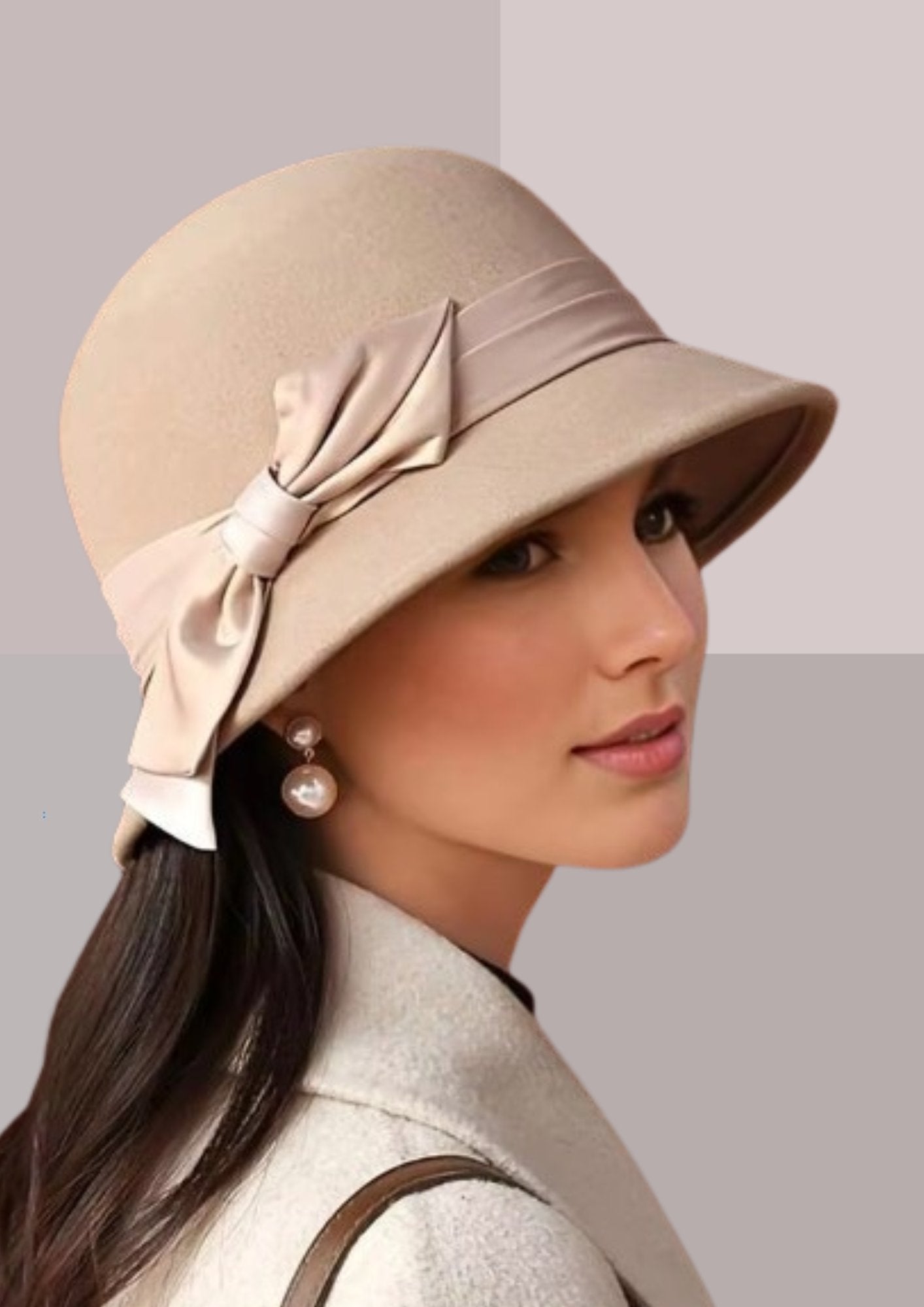 CHAPEAU de cérémonie Tailles S / M bandeau femme mariage rose et beige écru hat CHAPEAU de cérémonie Tailles S / M bandeau femme mariage rose et beige écru hat