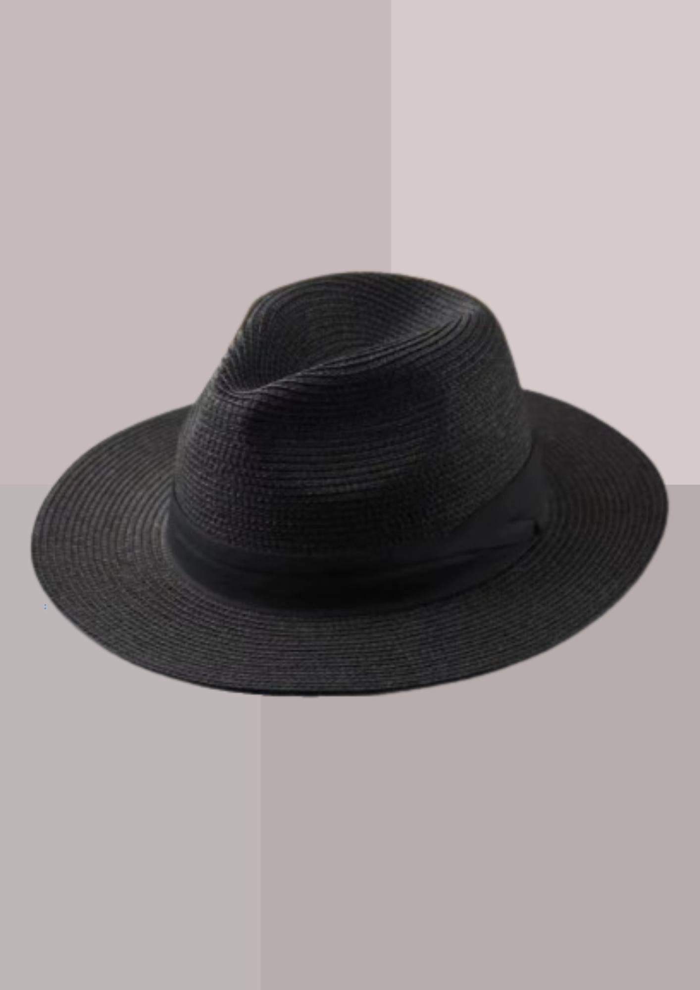 Chapeau de paille pour homme noir | Cap-Chapeau