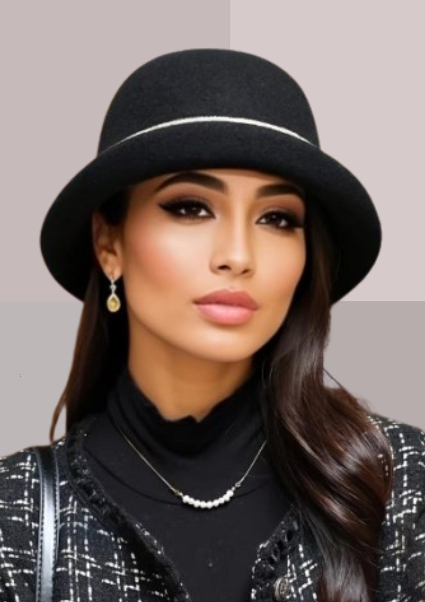 CHAPEAU CASUAL CHIC CLOCHE NOIR FEMME CAP-CHAPEAU – Cap-Chapeau