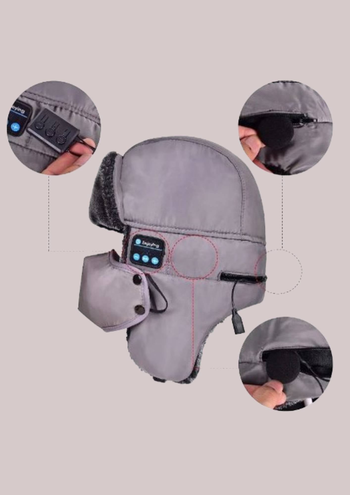 Bonnet Homme Tendance Chapeau russe Bluetooth | Cap-Chapeau