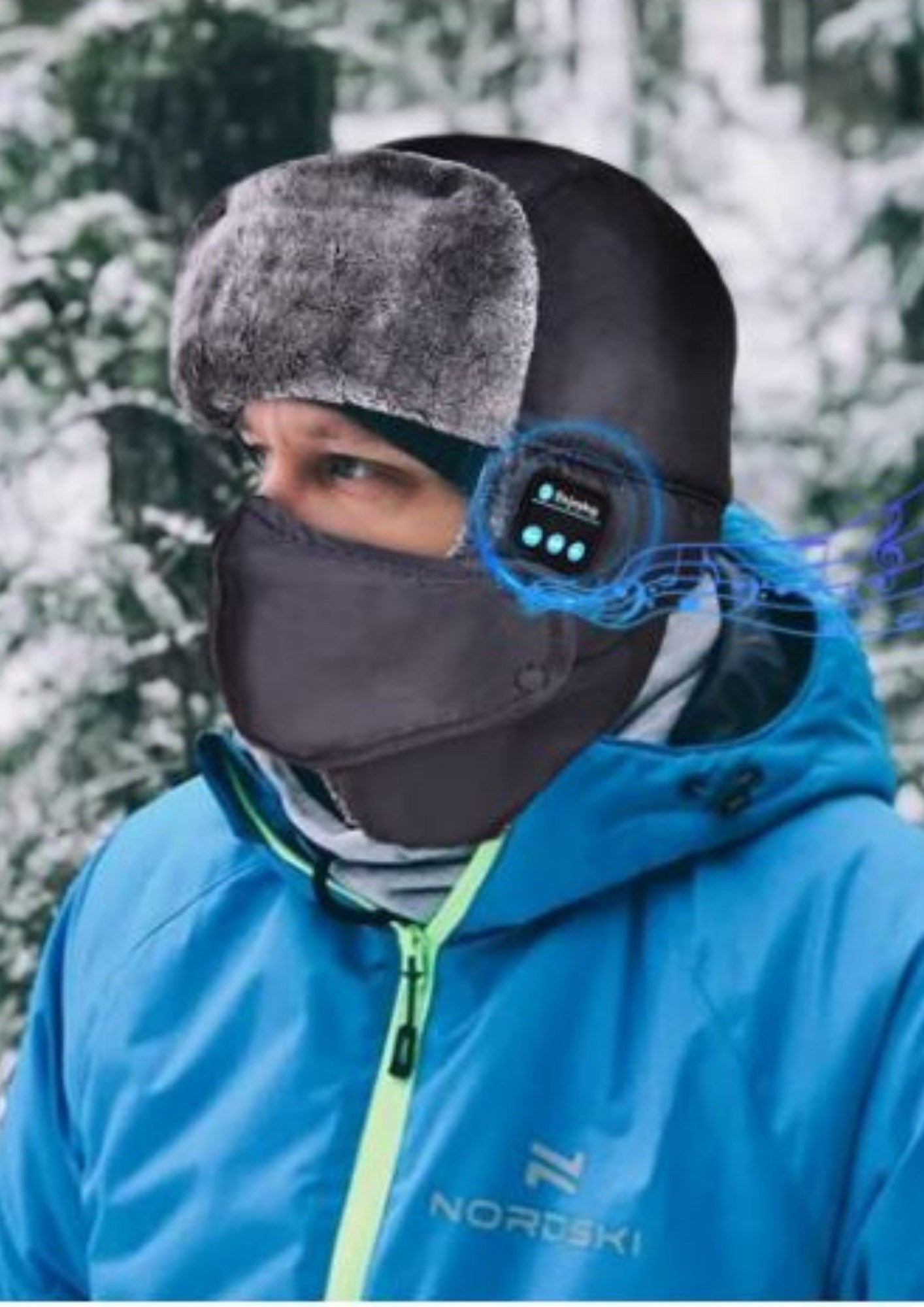 Chapka homme russe avec oreillettes bluetooth | Cap-Chapeau