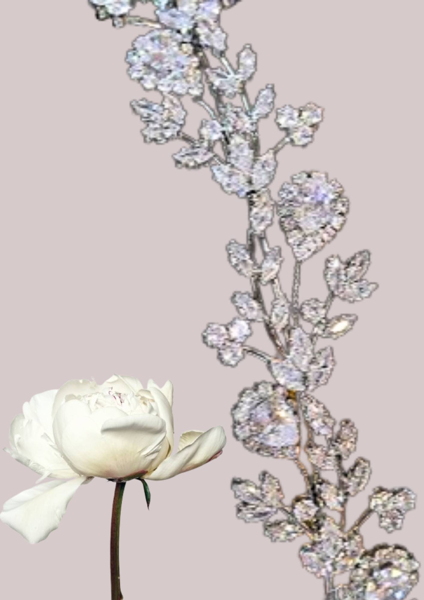 Diademe cheveux courts motif vegetal | Cap-Chapeau