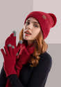 Ensemble Bonnet, écharpe Et Gants Pour Femme/homme - Acrylique, Couleur Jaune, 3 Pièces Pour L'hiver - 3