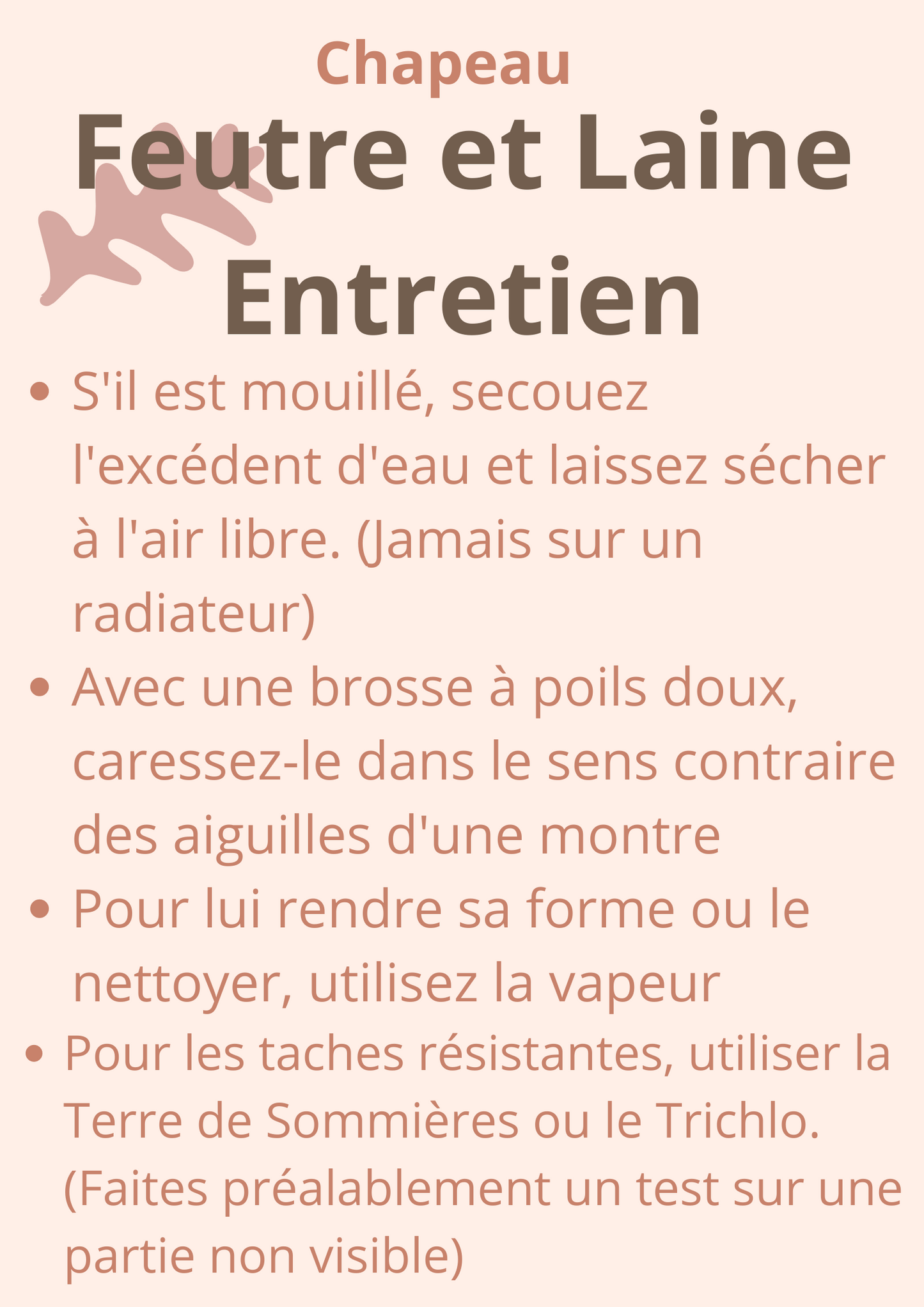 Chapeau hiver pour femme conseils d'entretien | Cap-Chapeau