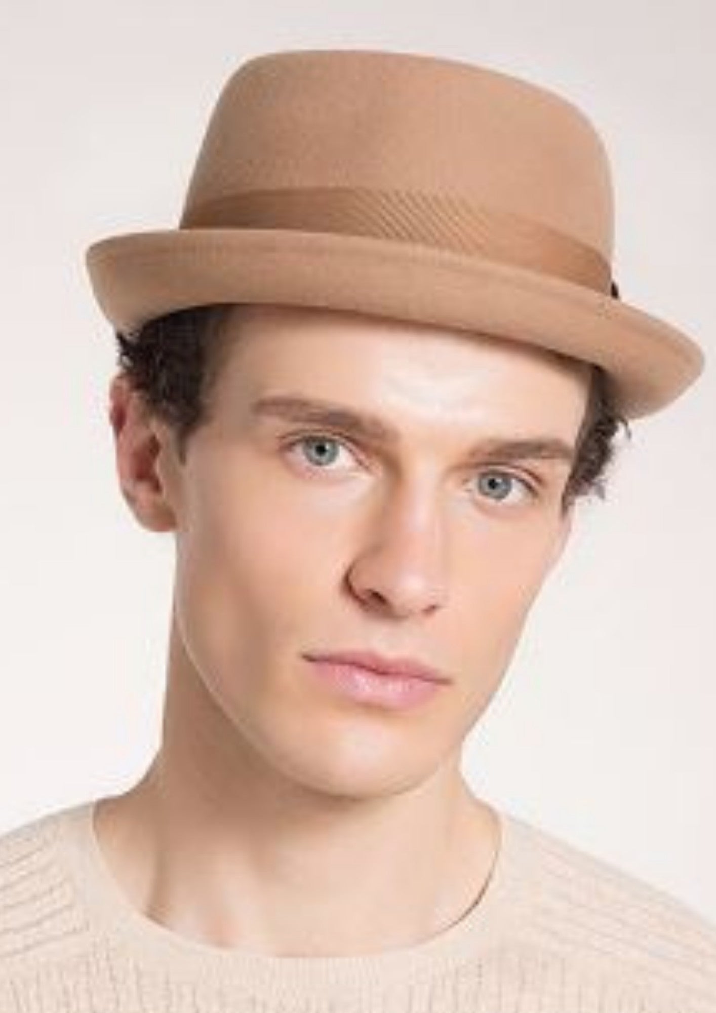 PORKPIE FEUTRE CAMEL