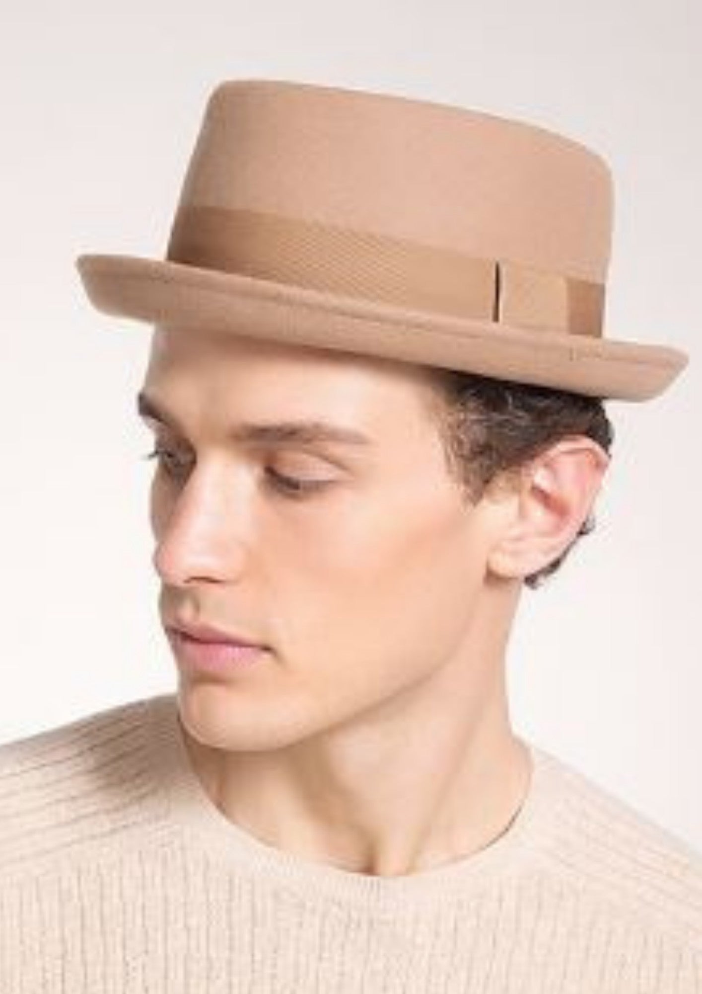 PORKPIE FEUTRE CAMEL