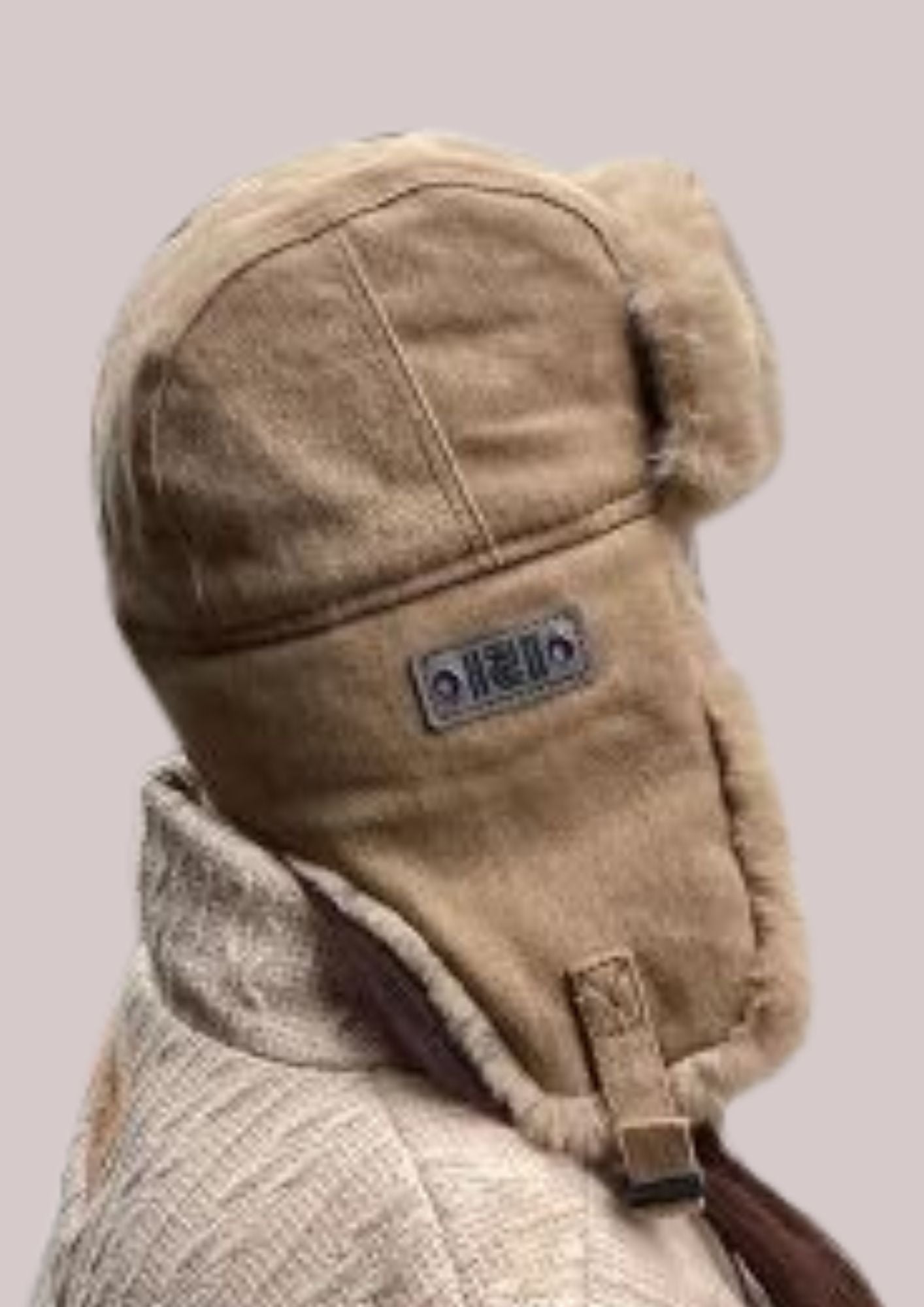 Toque russe femme en velours beige | Cap-Chapeau