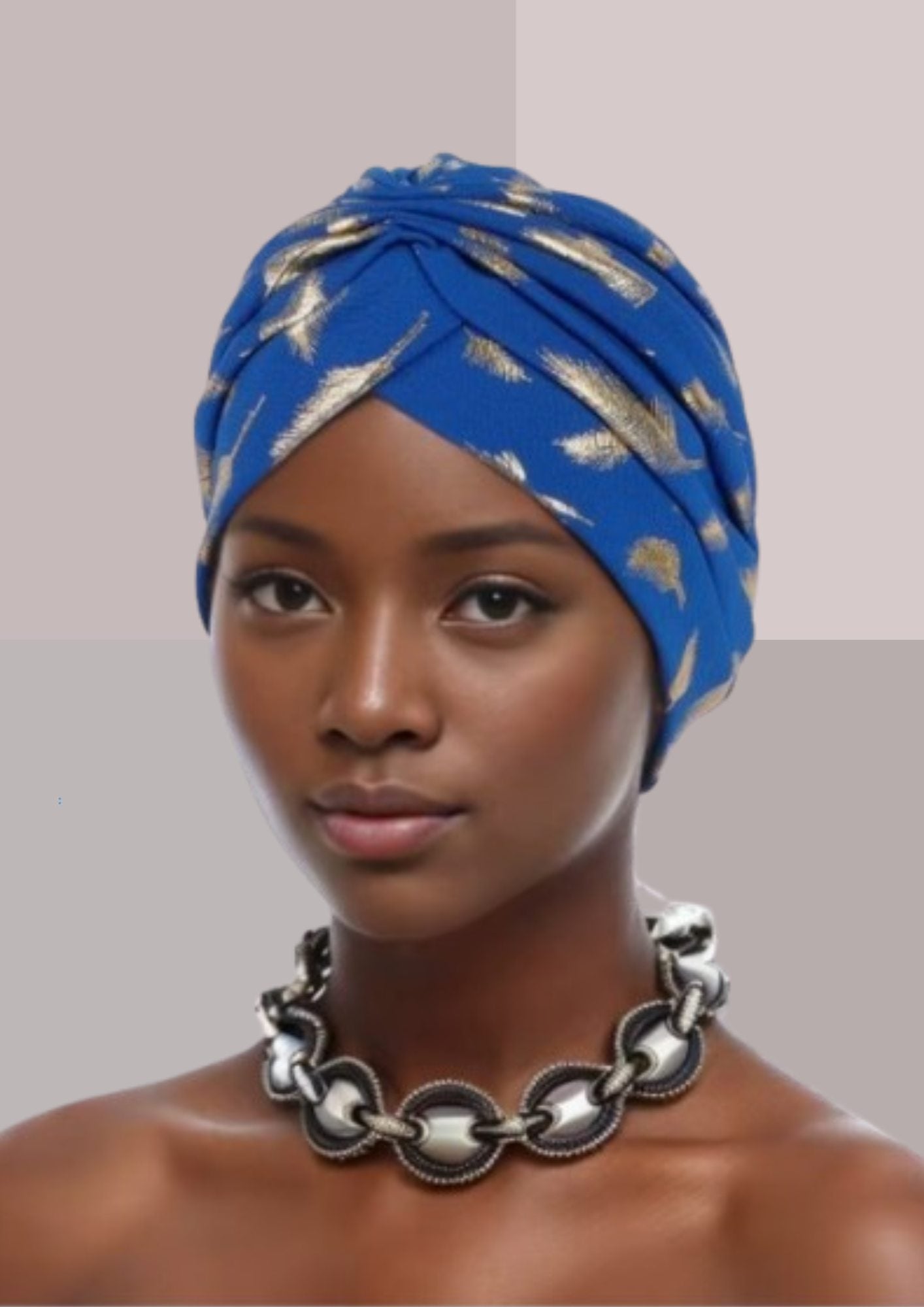 Turban femme bleu | Cap-Chapeau