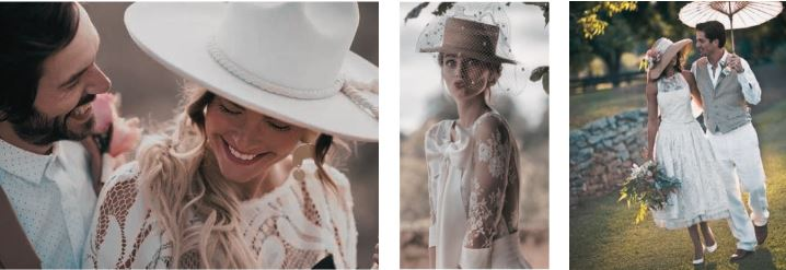 TOUS LES CHAPEAUX DE MARIAGE