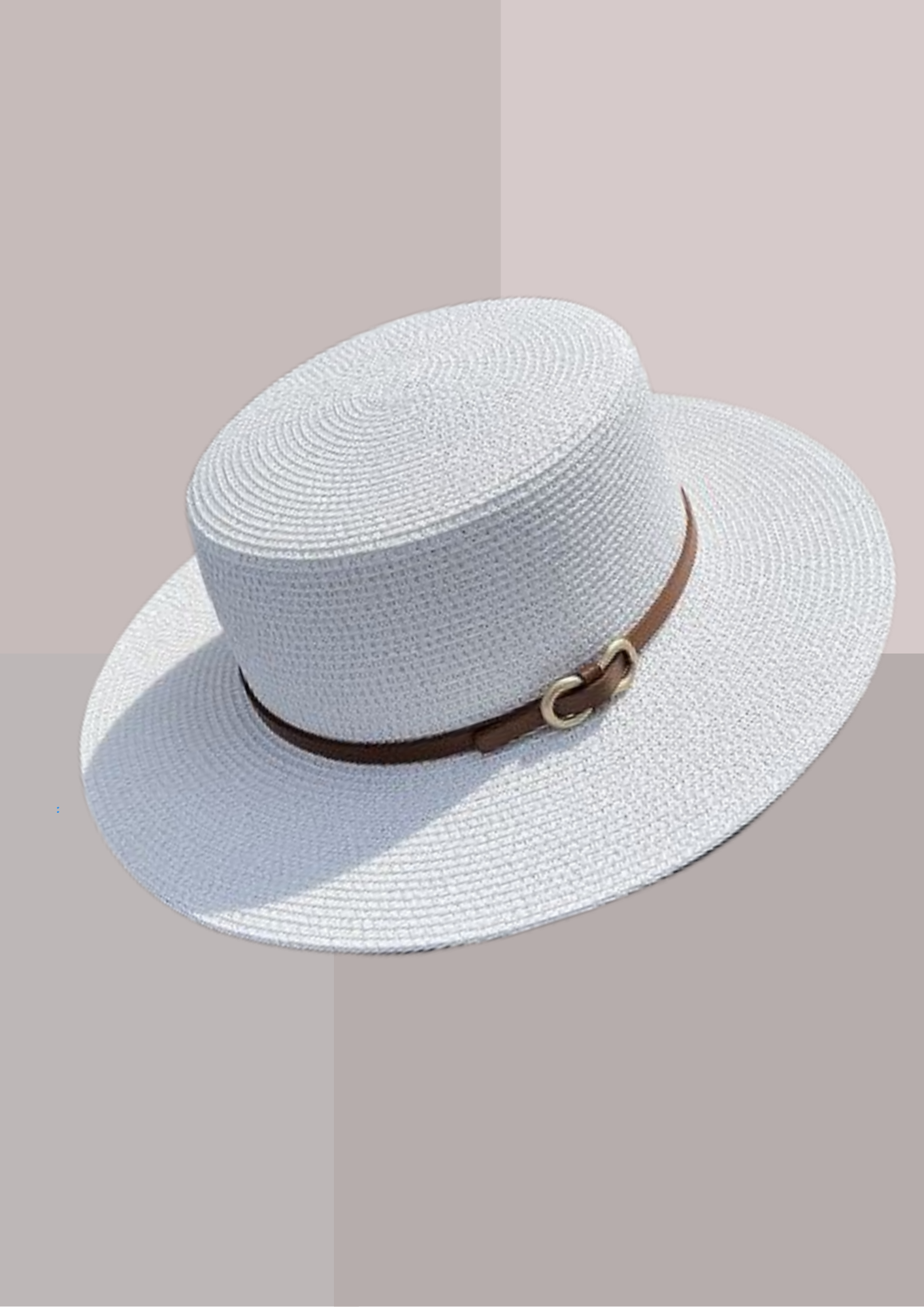 Chapeau de Paille Femme Chic Blanc | Cap-Chapeau