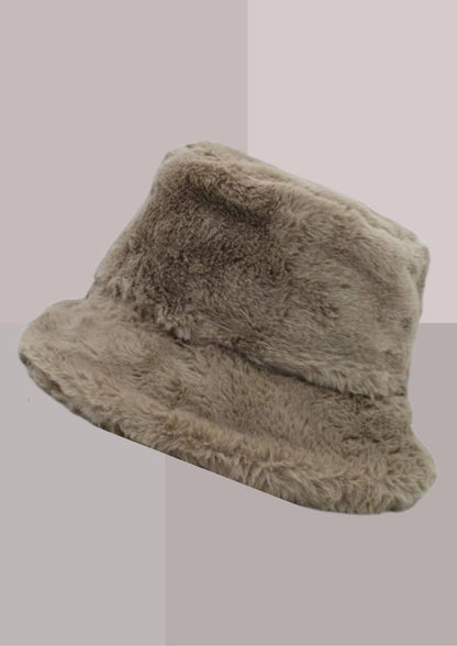 Bob Fourrure Taupe Beige | Cap-Chapeau