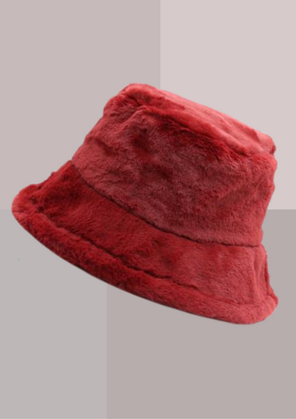 Bob en  Fourrure Rouge | Cap-Chapeau