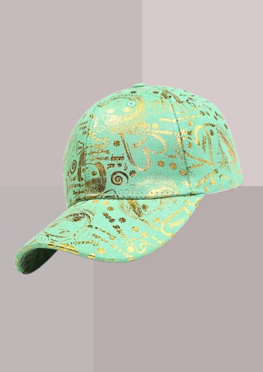 CASQUETTE ADO CHIC MANGA - VERT ET OR