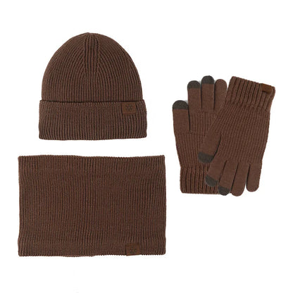 BONNET ET GANTS FEMME ET ENFANTS MARRON | CAP-CHAPEAU