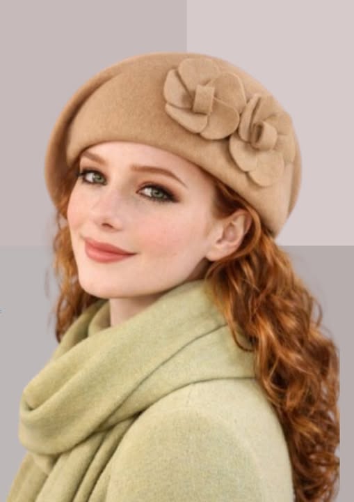 Chapeau chic pour femme /  beige élégant | Cap-Chapeau