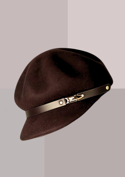 Casquette mode femme marron | Cap-Chapeau