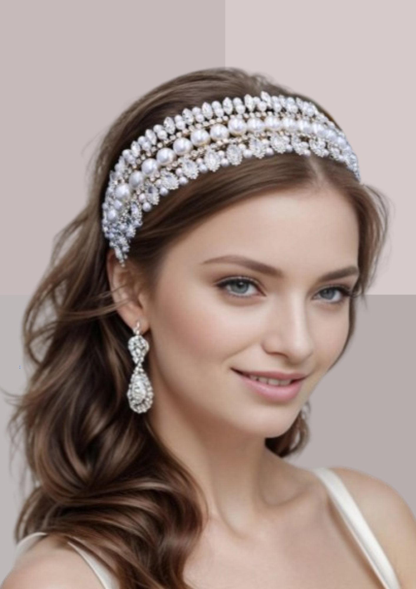 Diadème cheveux mariage perles | Cap-Chapeau