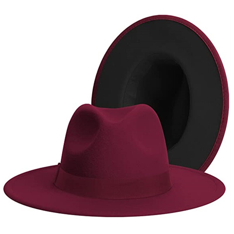 Fedora Chapeau Chic Noir et Prune | Cap-Chapeau