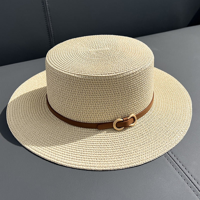 Chapeau de Elégant  Chapeau de Paille Femme Chic Crème | Cap-Chapeau