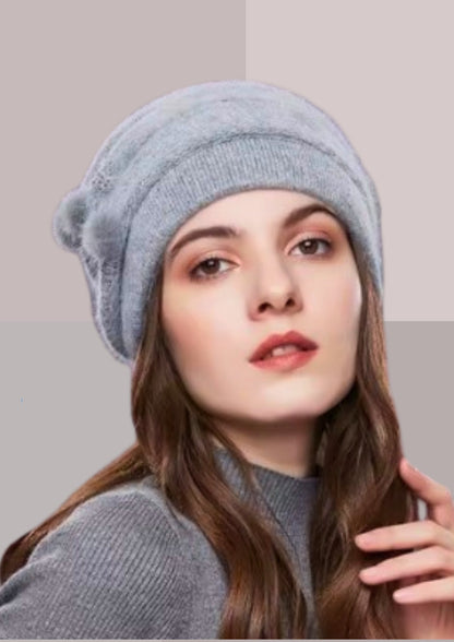 Beau bonnet gris  | Cap-Chapeau