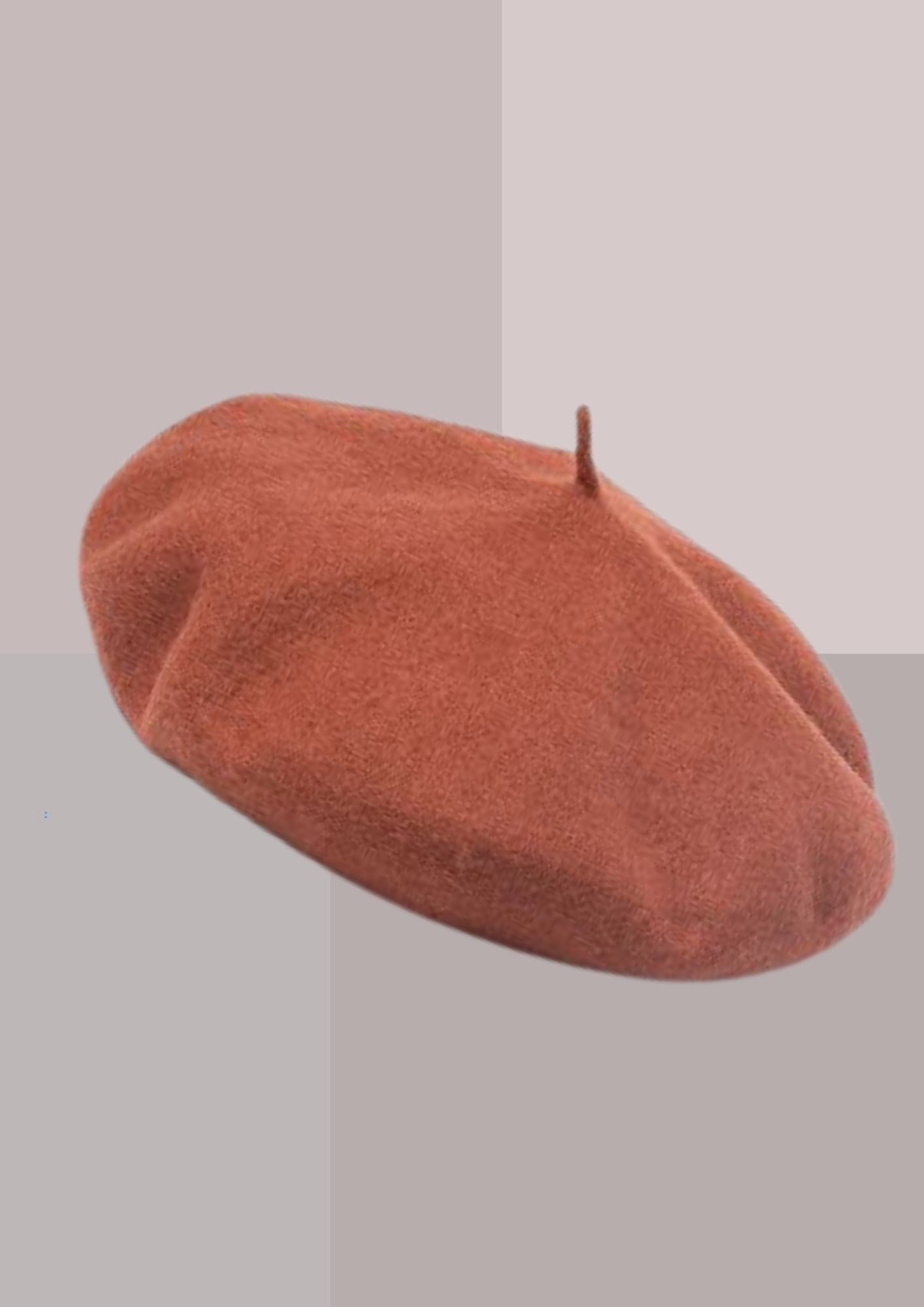 BERET GASCON FEUTRE DE LAINE MARRON CHAUD | CAP-CHAPEAU – Cap-Chapeau