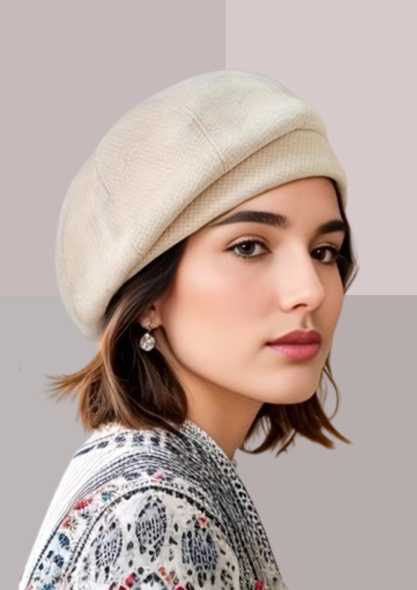 Beret femmes blanc | Cap-Chapeau