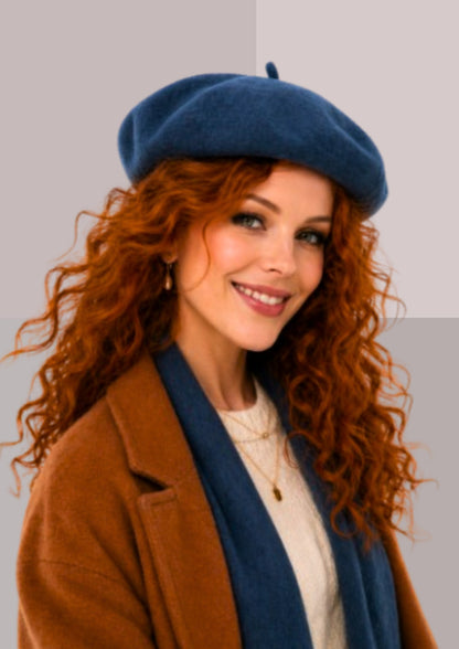 beret bleu pour femme chic  | Cap-Chapeau